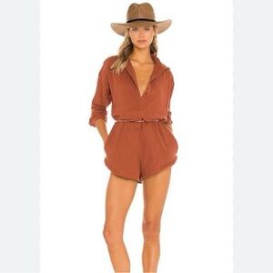 ACACIA Kapaa Romper in Clove